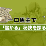 一口馬主で「儲かる」秘訣を探る