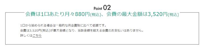 一口馬主の月会費について